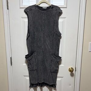 Oli & Hali Charcoal Sleeveless Dress